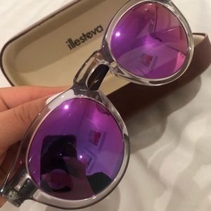 Illesteva Leonard Pink Tortoise Sunglasses